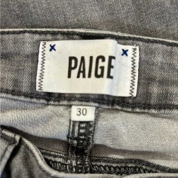 PAIGE Gray Verdugo Mid-Rise Ultra Skinny Jeans 30 - Picture 3 of 9